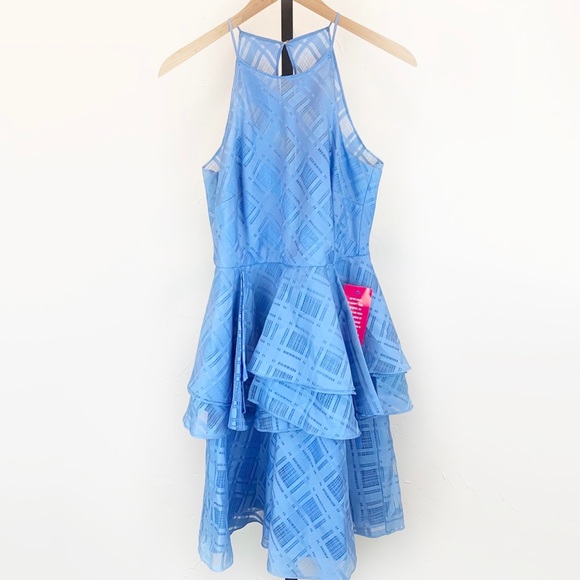 “Belle” BADGLEY MISCHKA “Bianca” Azure Dress - Picture 6 of 8